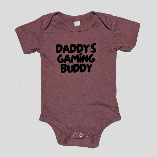 Daddy's Gaming Buddy Onesie in Clay