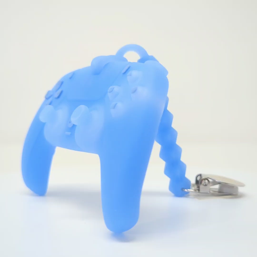 The Tiny Titan In Jelly Sub-Zero Blue Teether